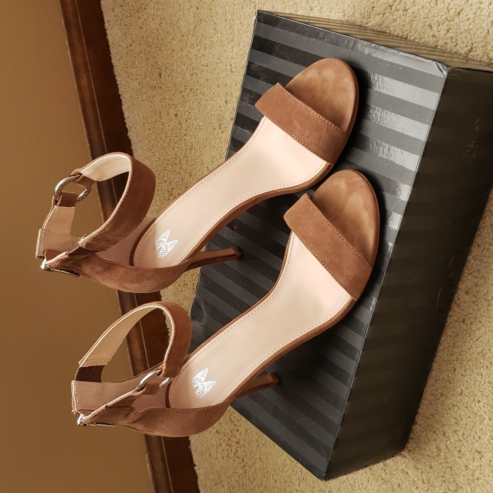 Victoria's Secret Brown Suede Heeled Sandals